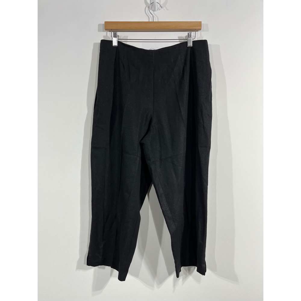 Ellen Figg VTG Linen Old Money Straight Leg Pants Womens 14 Preppy Office Beachy